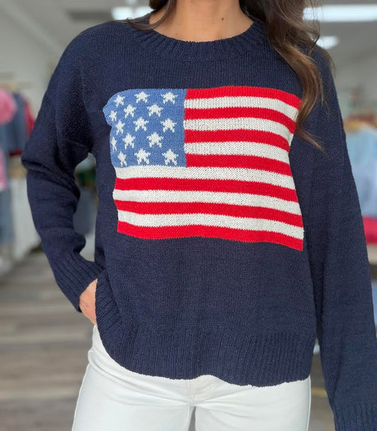 Freedom Flag Knit Sweater