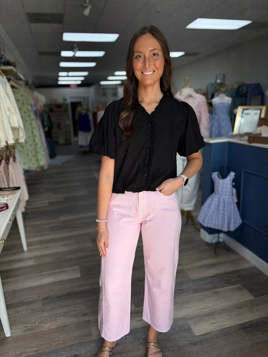 Pink Barrel Jean