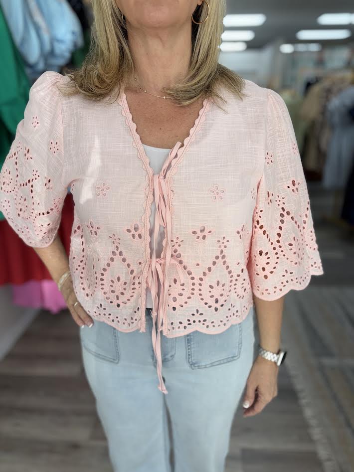 The Airy Eyelet Top