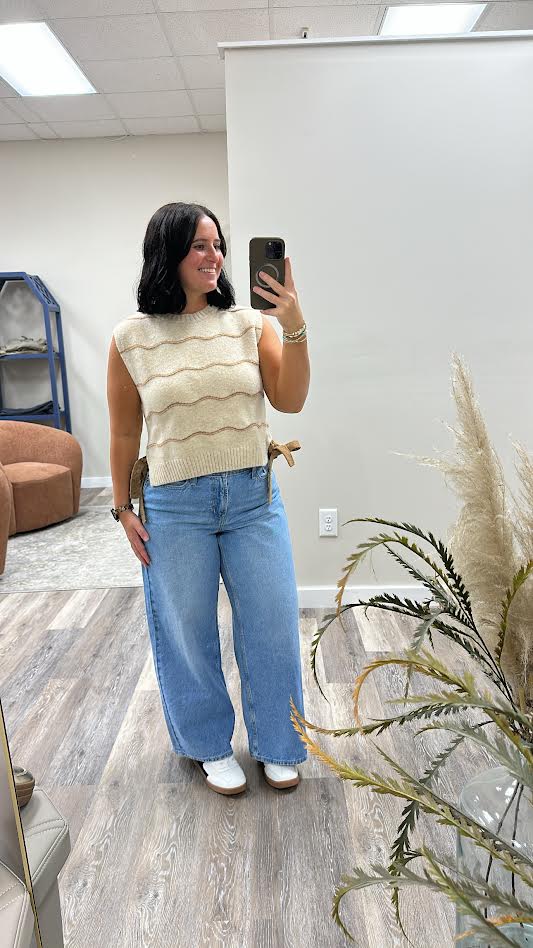 Bowed Sweater Vest