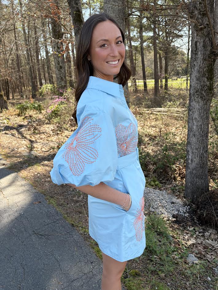 Skyline Belted Mini Dress