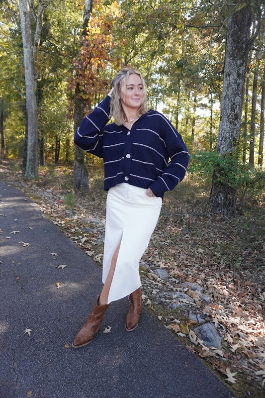 Peyton Midi High Waist Skirt