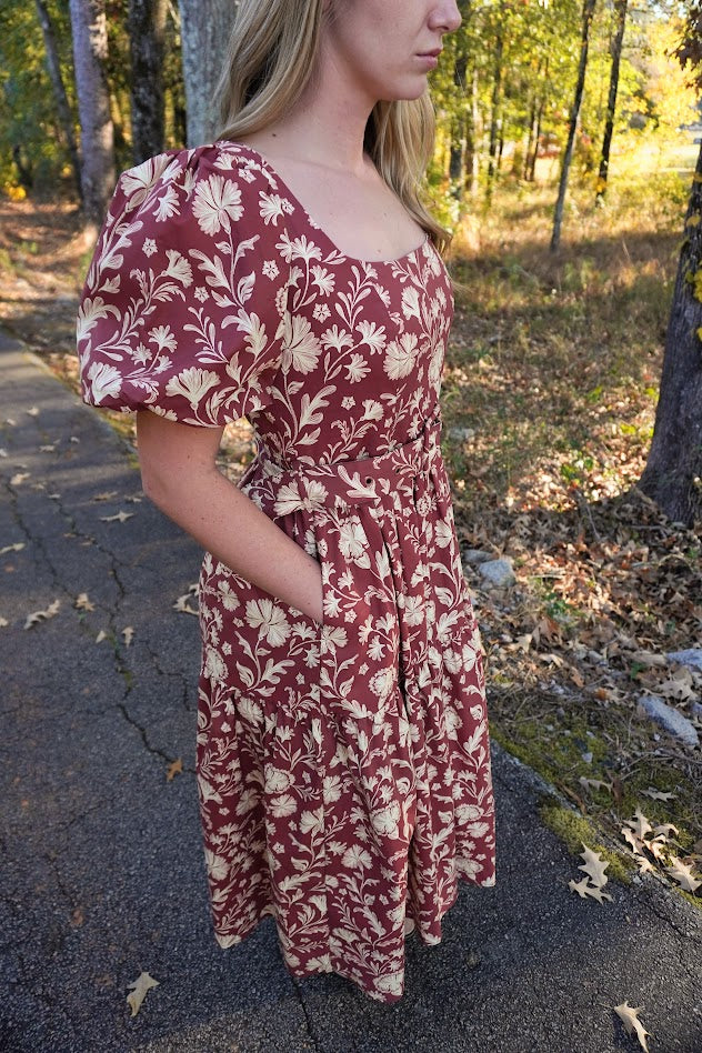 Wildflower Wine Maxi Dress