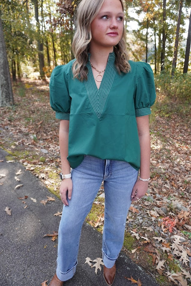 Hunter Green Top
