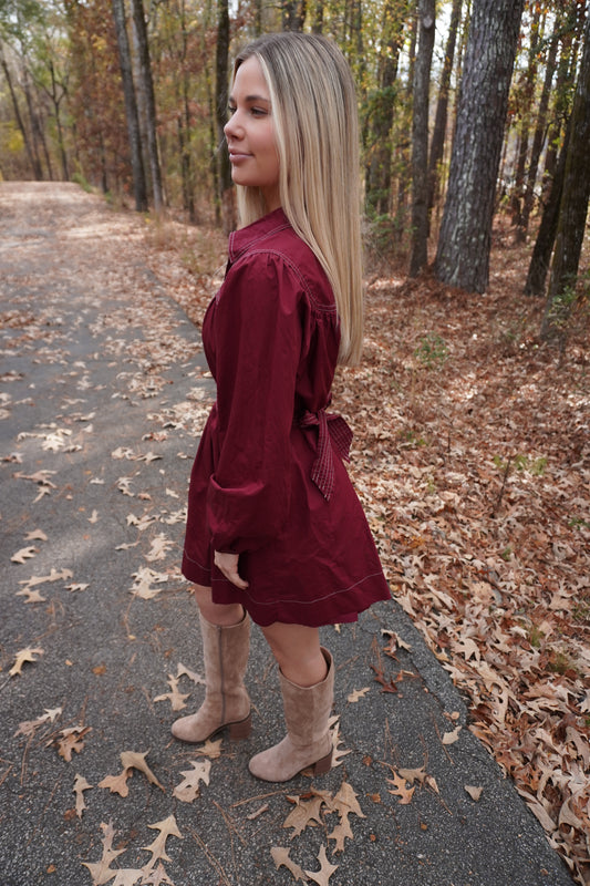 Wine Night Mini Dress