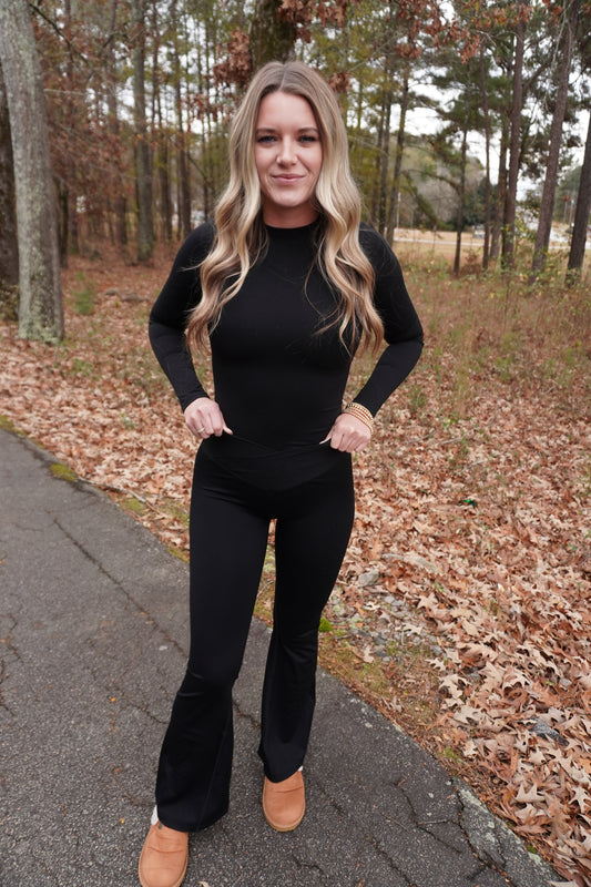 Black Long Sleeve Jersey Tee