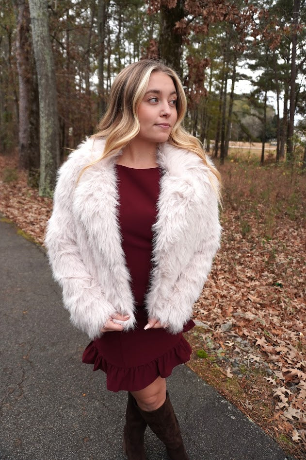 Bow & Ruffle Dreams Mini Dress