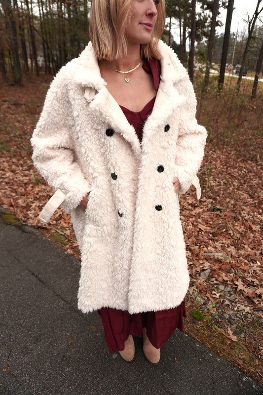 Ivory Fur Long Coat