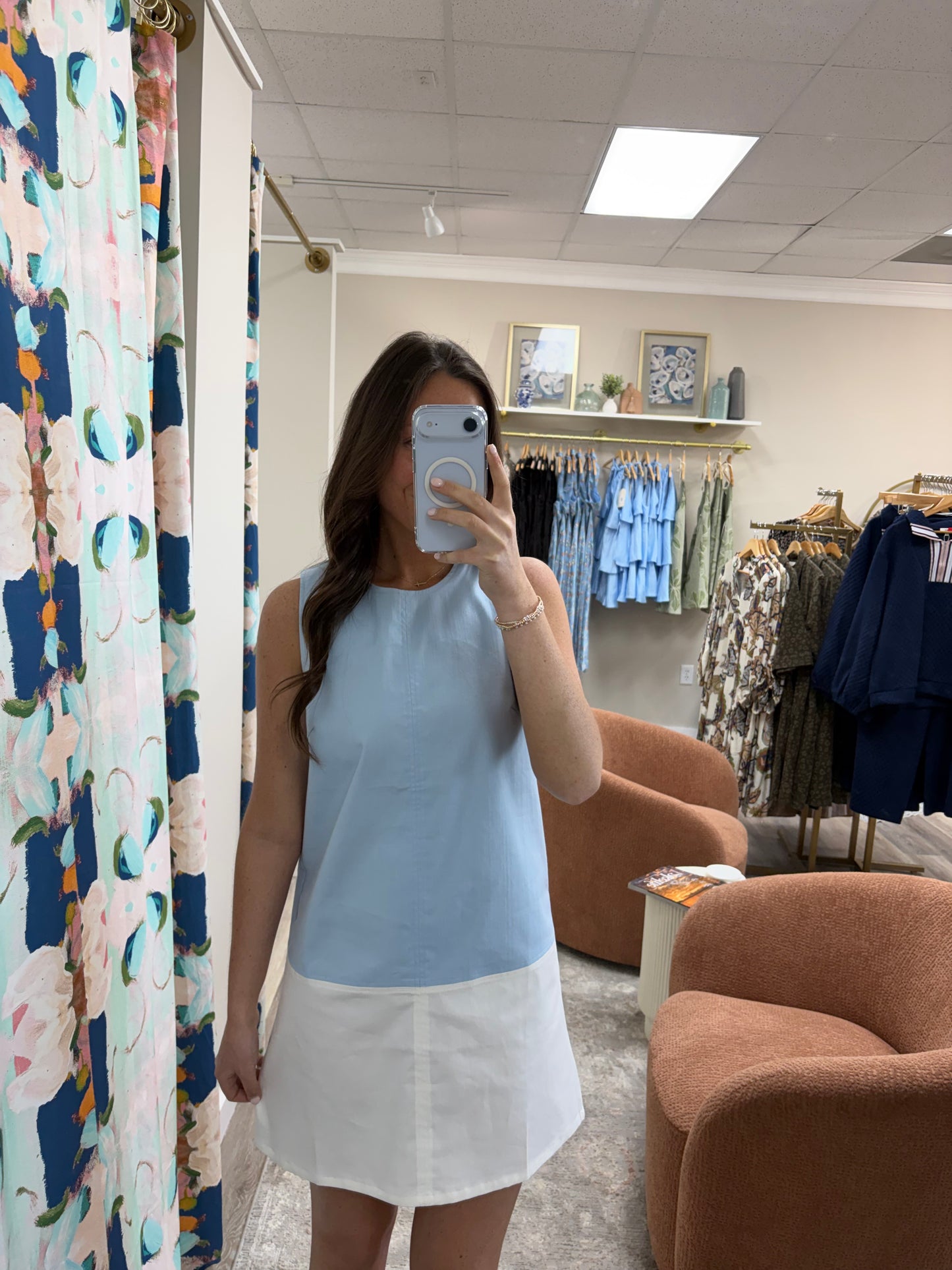 The Heavenly Blue Mini Dress