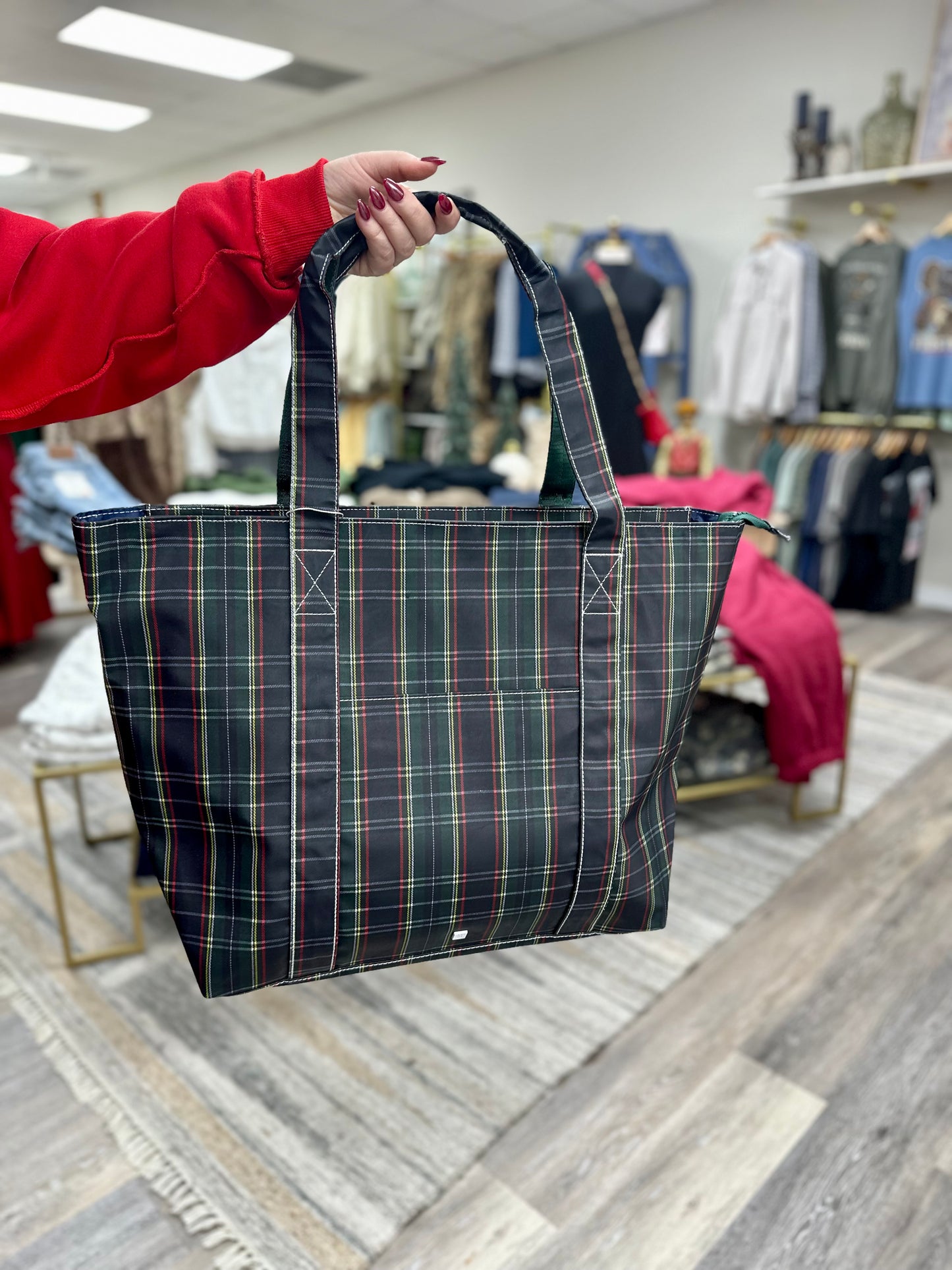 TRVL - Jumbo Tote Cambridge Plaid