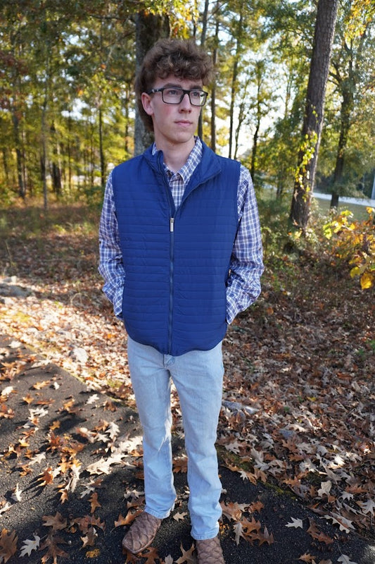 SP Quilted Field Vest Navy