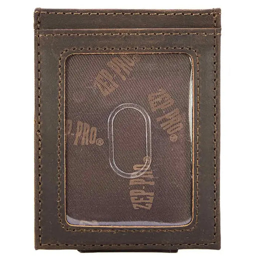 Georgia Men's Magnetic Front Pocket Leather Wallet