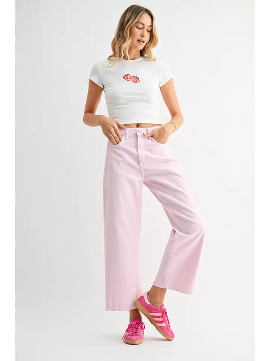 Pink Barrel Jean