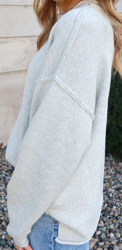 Inside Out Roll Sweater