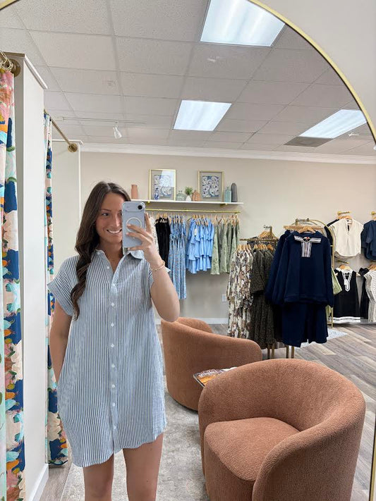Saltwater Stripe Mini Dress