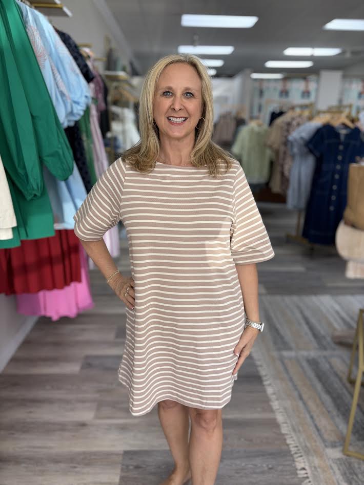 The Rowan Stripe Mini Dress
