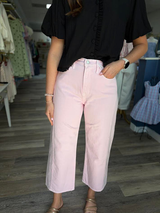 Pink Barrel Jean