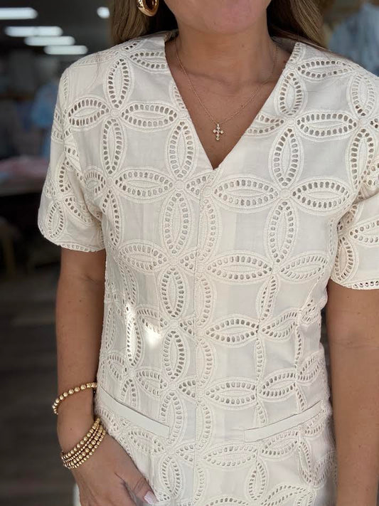 Petal Whispers Mini Dress