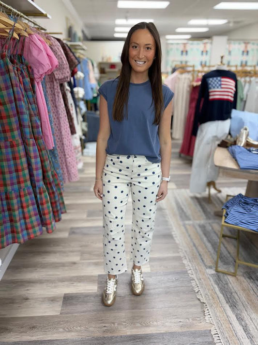 Polka Dot Jeans