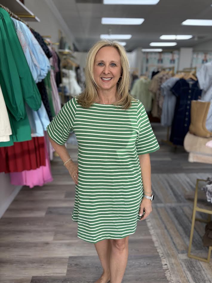 The Rowan Stripe Mini Dress