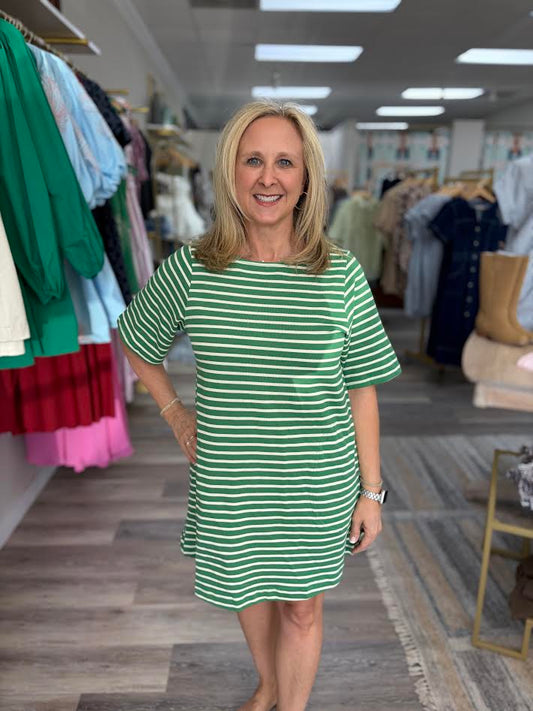 The Rowan Stripe Mini Dress