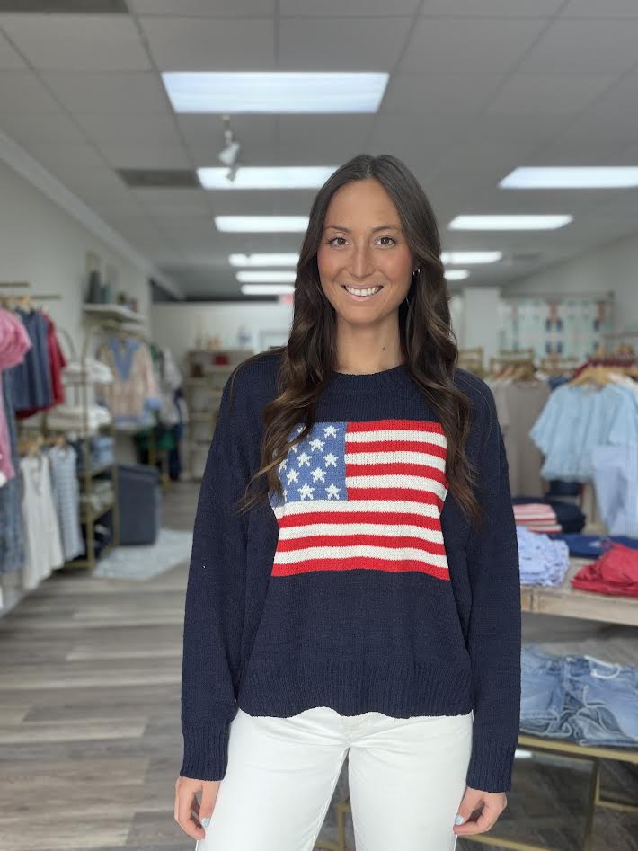 Freedom Flag Knit Sweater