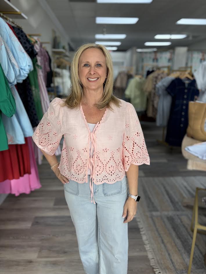 The Airy Eyelet Top