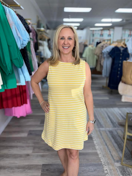 Soft Lemon Day Mini Dress