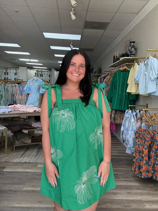 Spring Fern Mini Dress