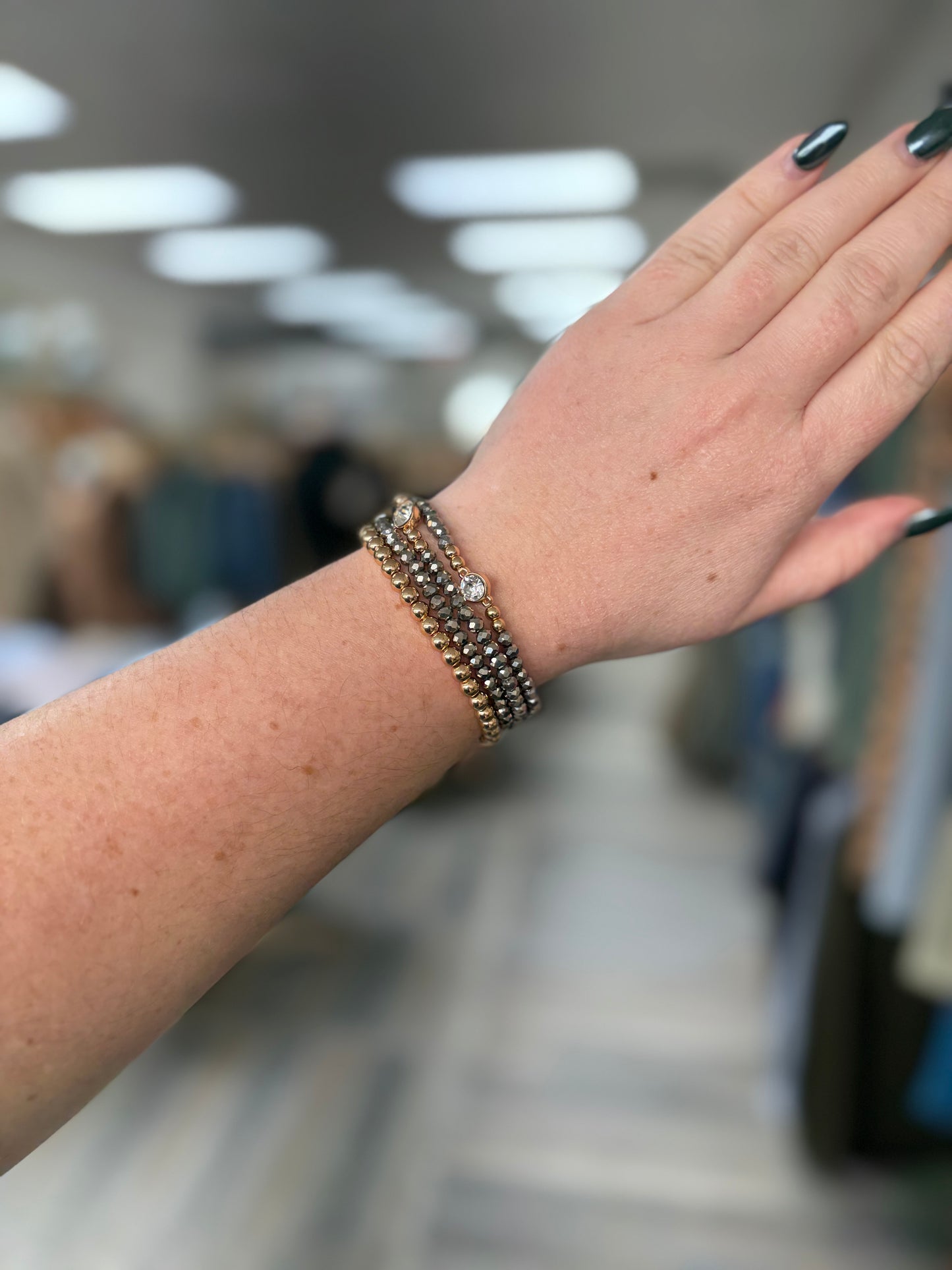 Bead & Ball Layer Bracelet #12