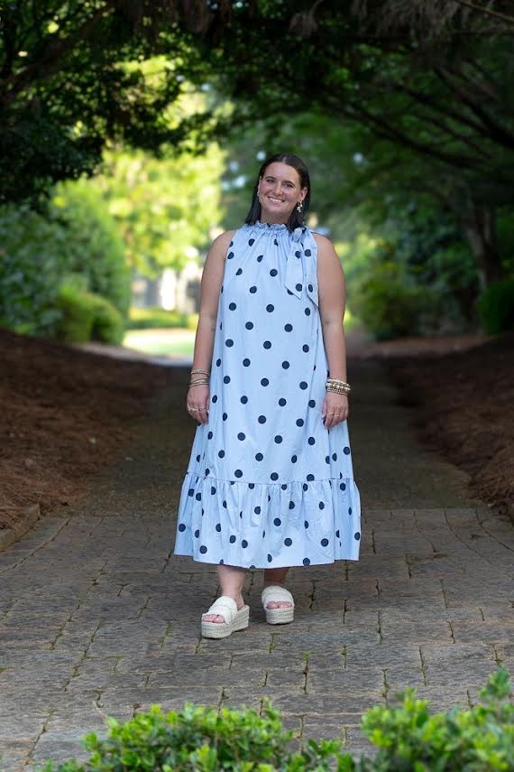Lady Polka Dot Midi