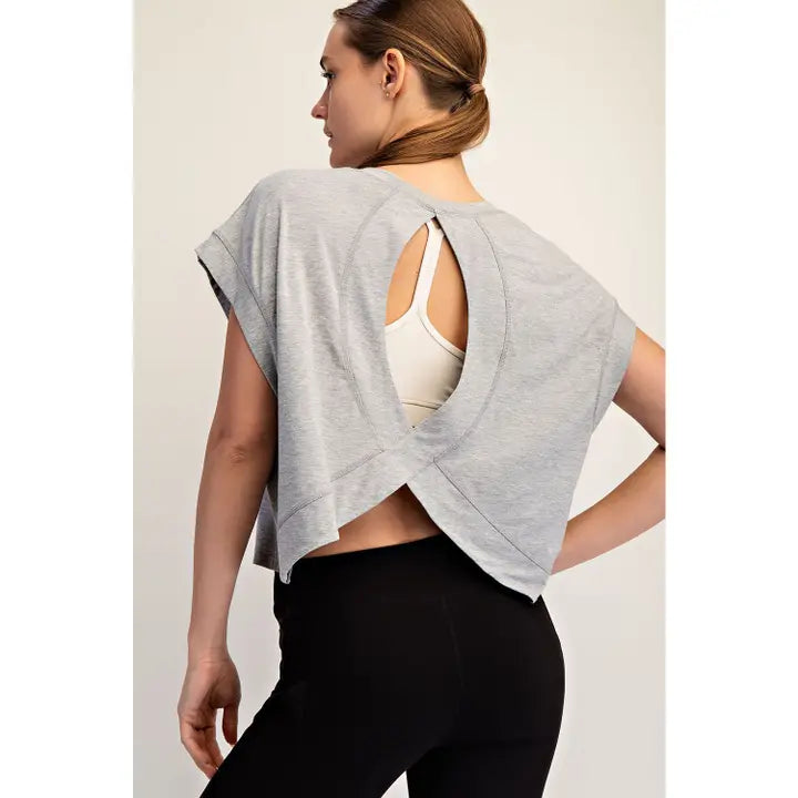 The Lila Cross Back Top