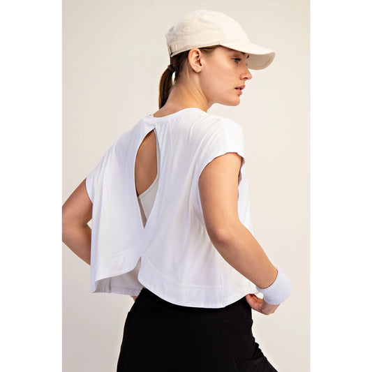 The Lila Cross Back Top