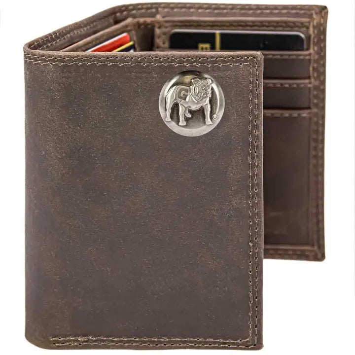 Georgia Bulldogs Trifold Leather Wallet