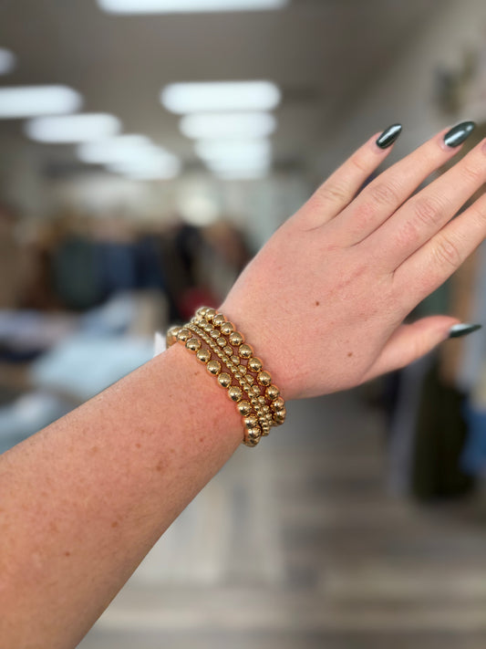 4 Row Multi Ball Bracelet #19