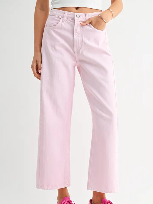 Pink Barrel Jean