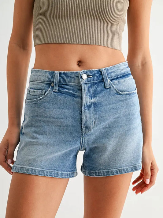 Blue Denim Shorts