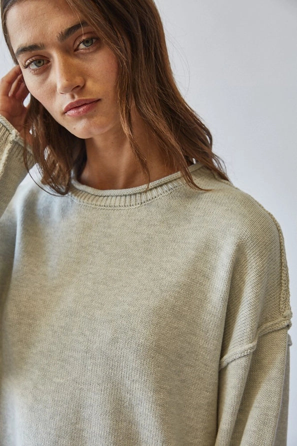 Inside Out Roll Sweater
