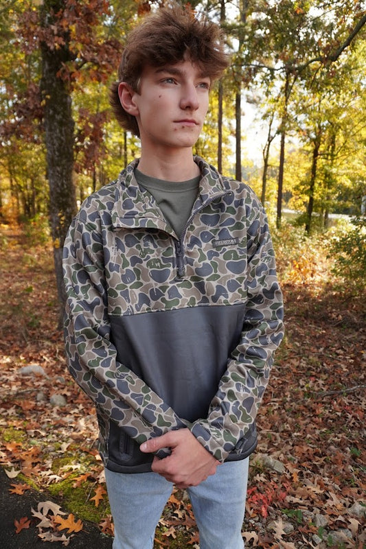 Fieldstone Backwoods Camo Quarter Zip Fleece