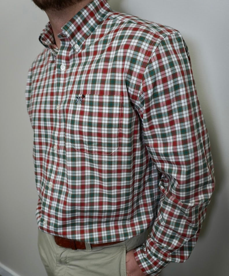 Southern Point Christmas Button Down