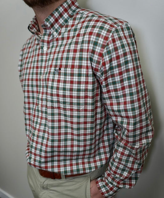 Southern Point Christmas Button Down