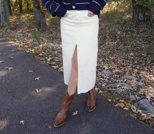 Peyton Midi High Waist Skirt