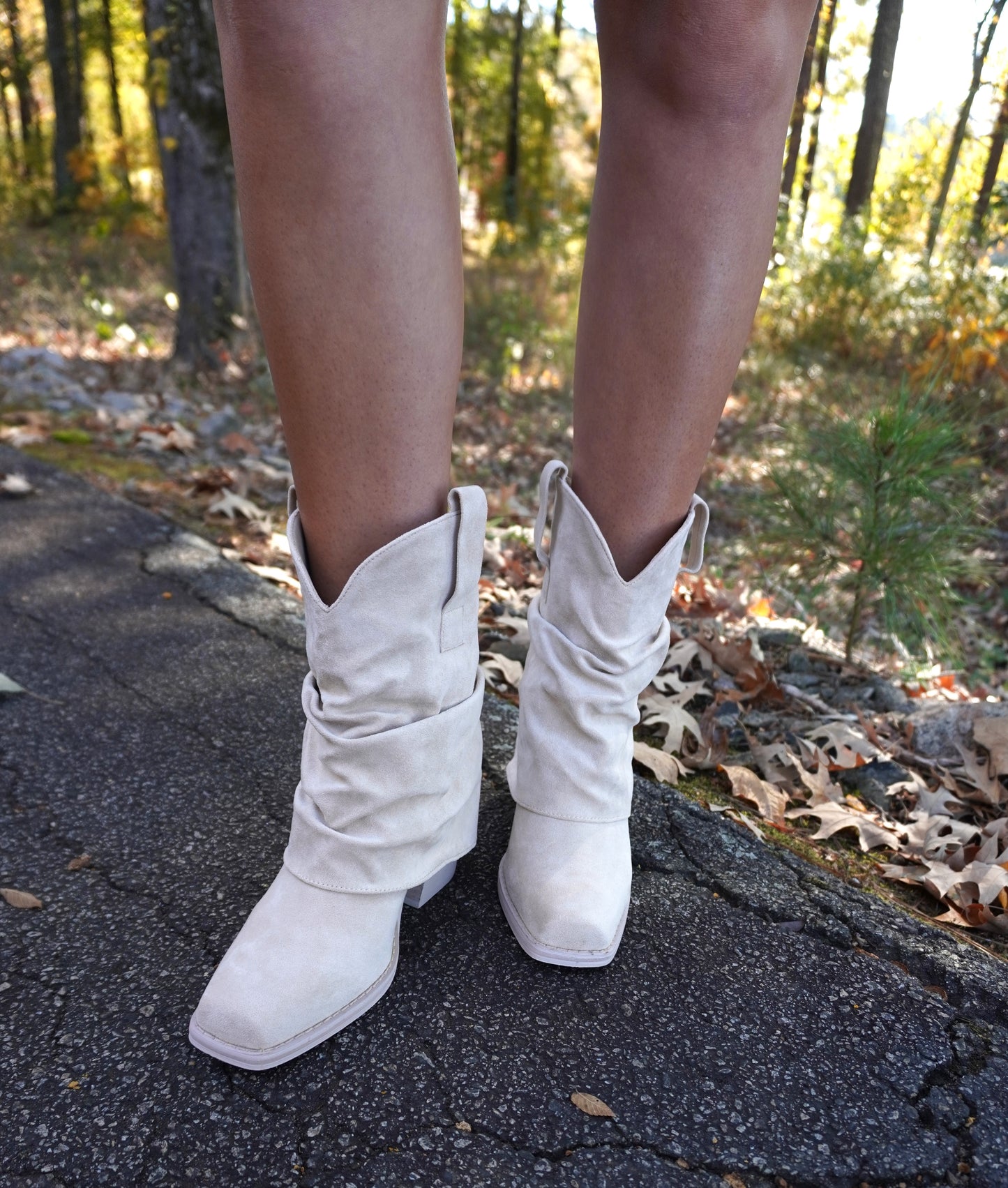 Payton Dream Off-White Slouch Bootie