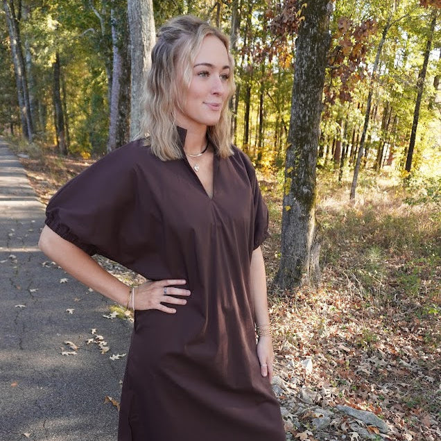 Brooks Espresso Maxi Dress