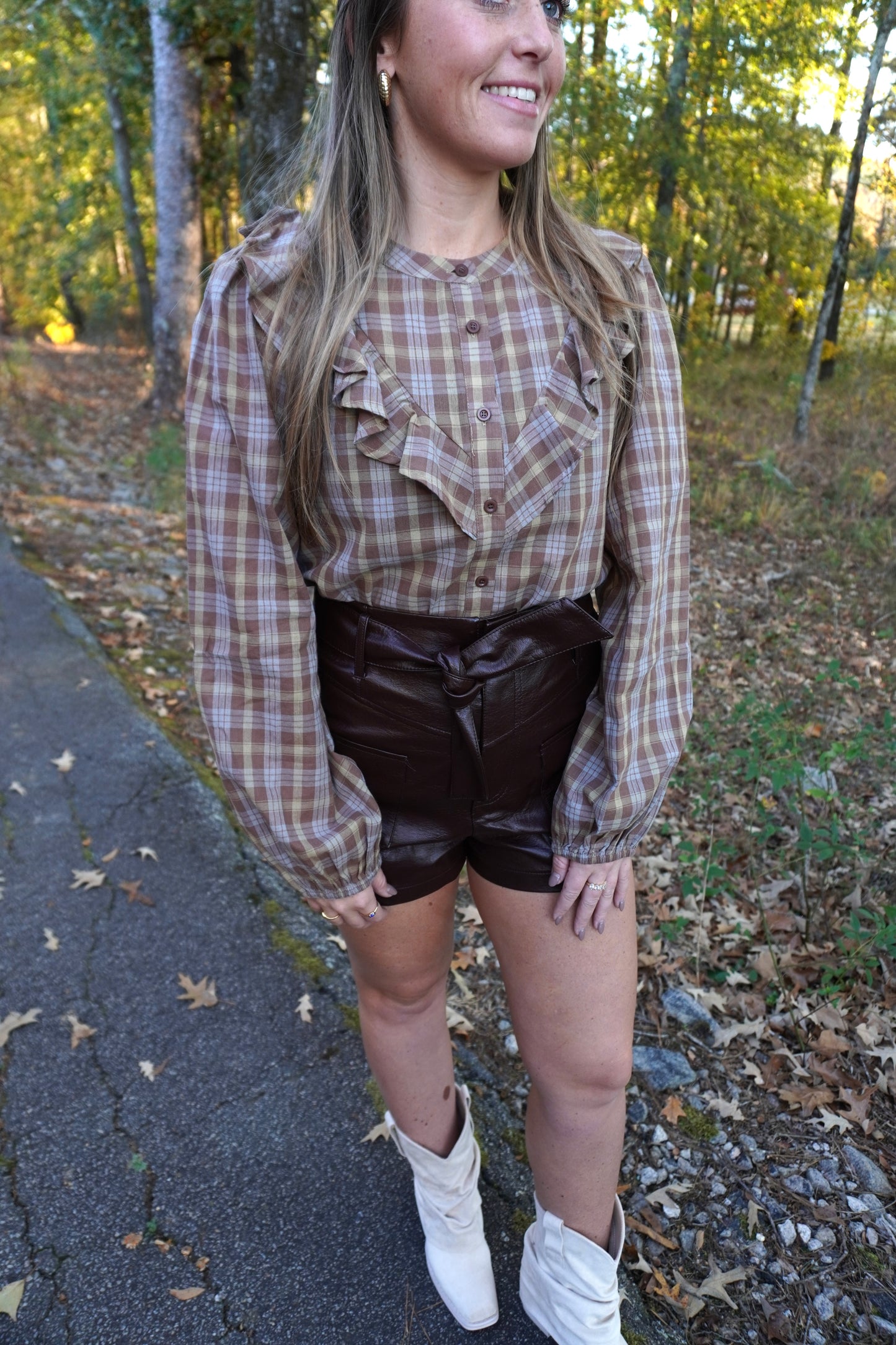 The Uptown Leather Shorts