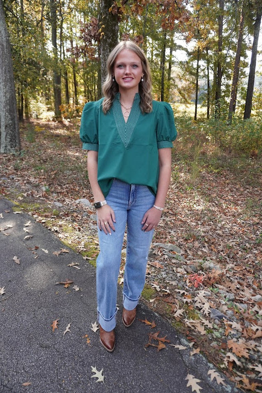 Ella High Rise Cuff Jeans