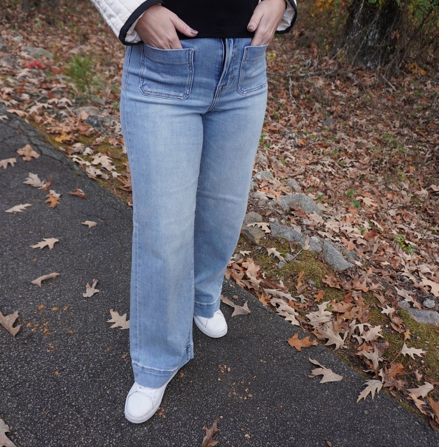 Nori High Waisted Wide Leg Jeans