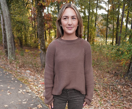 Toffee Threads Knitted Sweater