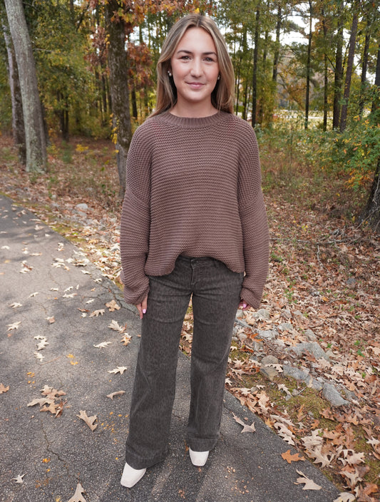 Toffee Threads Knitted Sweater