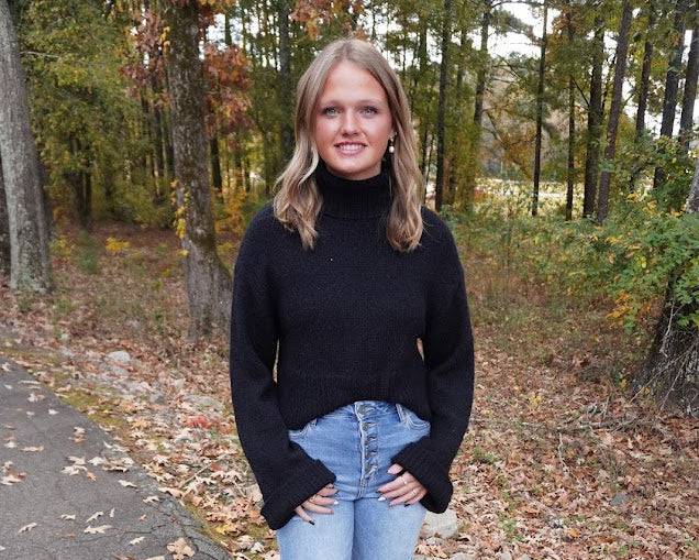 Turtleneck Crop Sweater